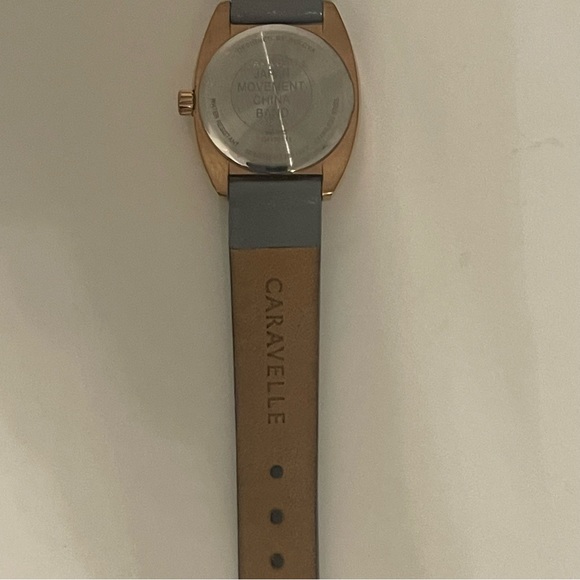 Caravelle by Bulova Women's Gray Leather Strap Watch - Picture 6 of 7
